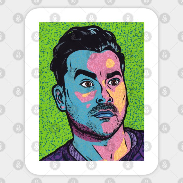 Pop Art David Sticker by turddemon